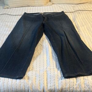 Anthropologie Dark Blue Flare Jeans